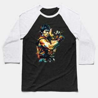 Bruce lee kung fu WPAP Art Baseball T-Shirt